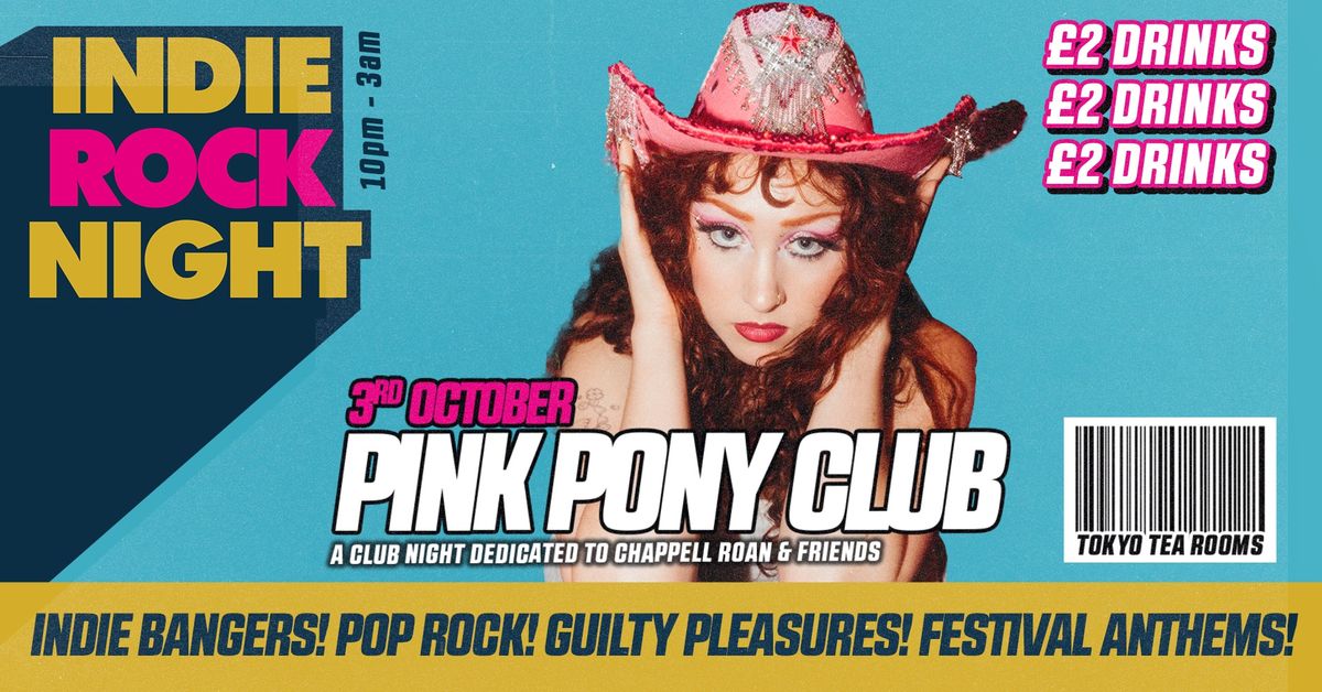 Indie Rock Night \u2219 PINK PONY CLUB