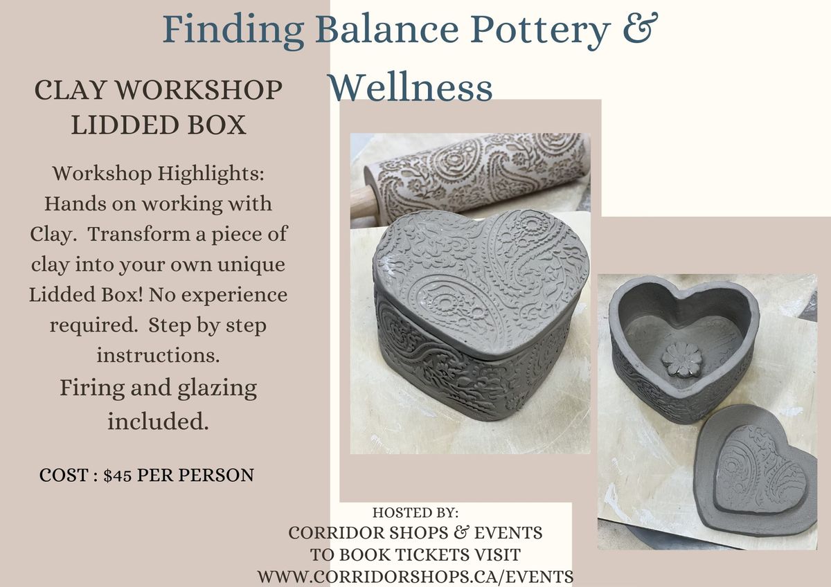 Jan 24 Lidded box Pottery Class