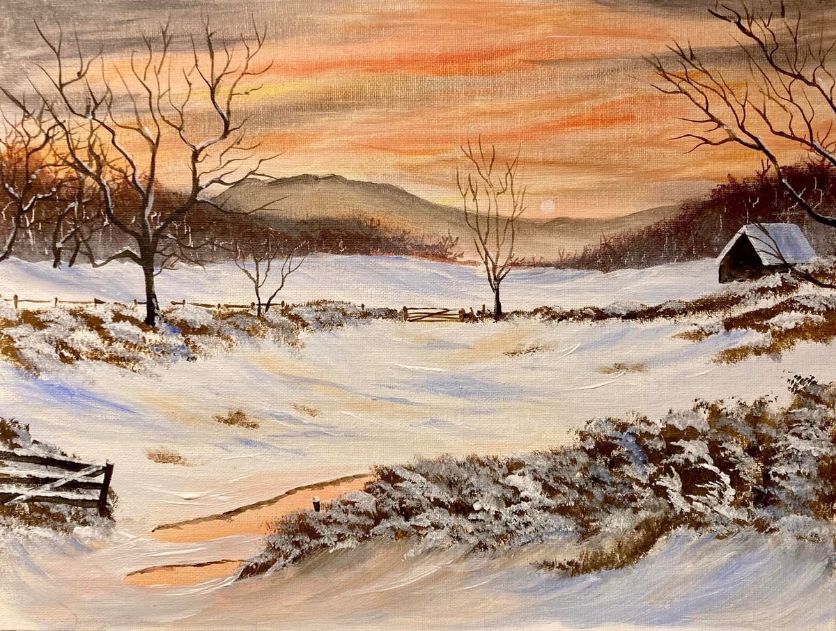 Snowscene in Acrylics Workshop