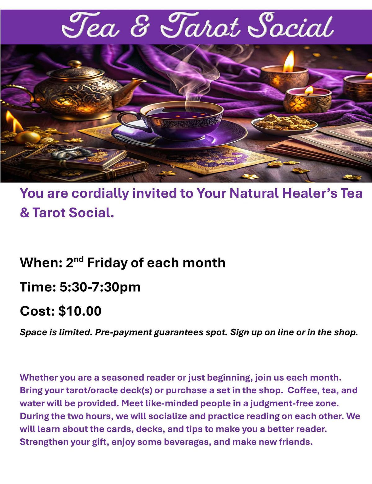 Tea & Tarot Social