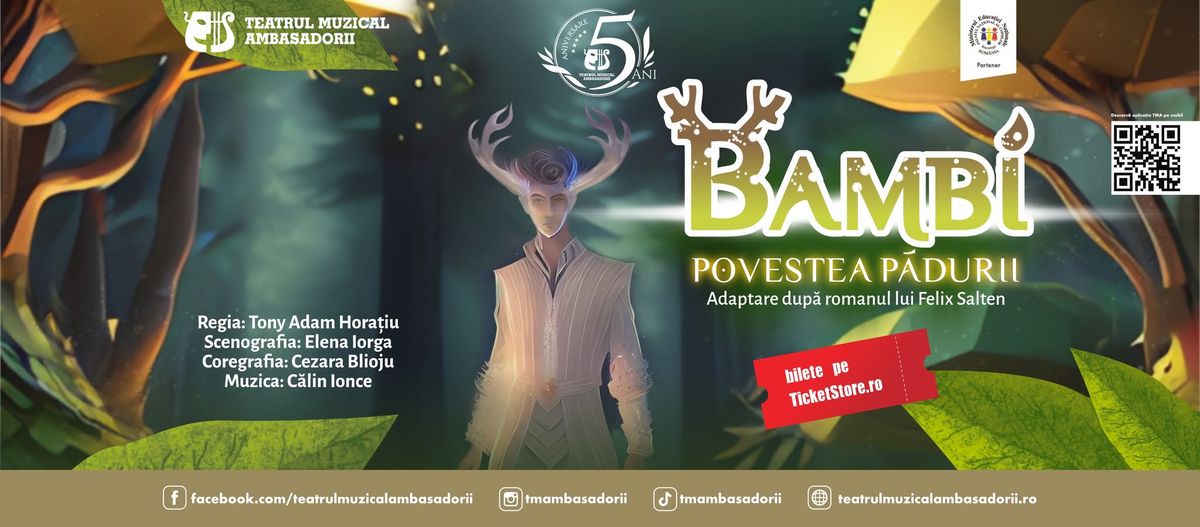 \ud83e\udd8c Bambi - Povestea P\u0103durii - Spectacol pentru copii