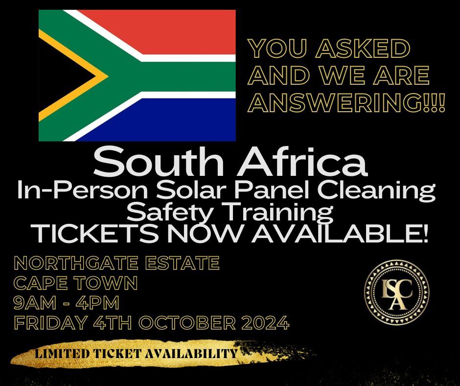 South Africa In-Person Solar Panel Cleaning Safety Training