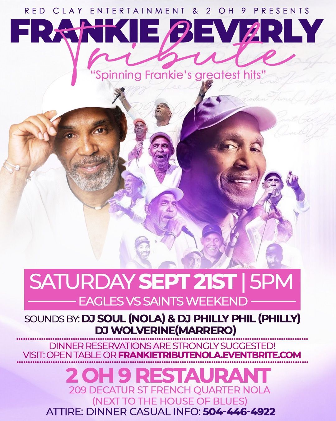 Frankie Beverly Tribute this Saturday in the French Quarter