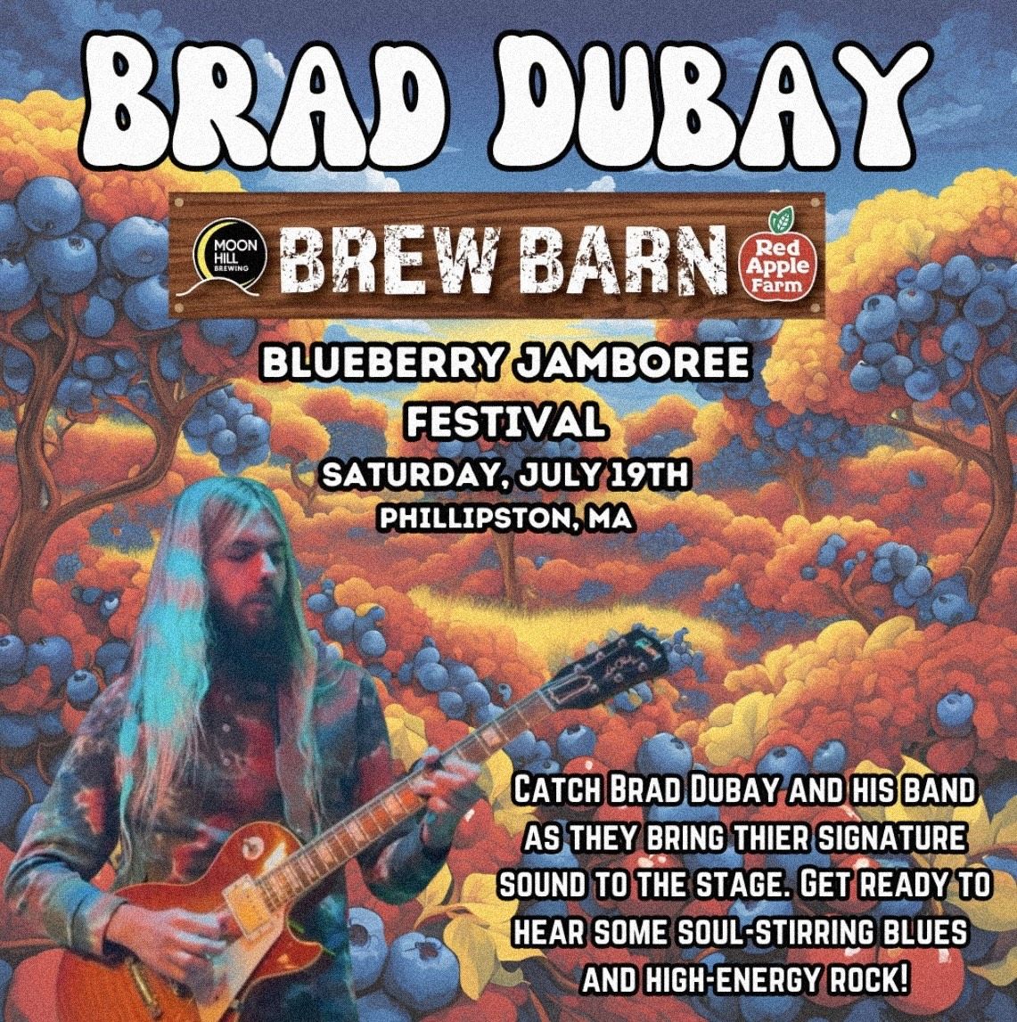 Brad Dubay & His Band live @ Brew Barn Blueberry Jamboree on Red Apple Farm!