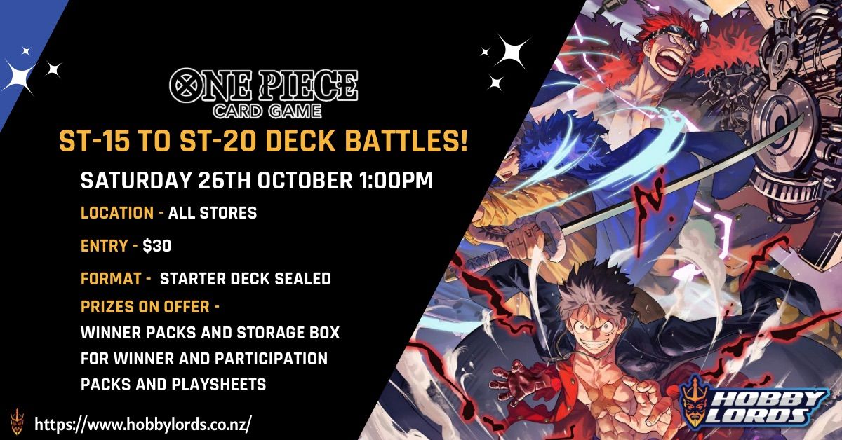 One Piece - ST-15 to ST-20 Deck Battles!