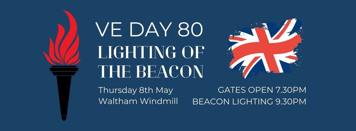 Waltham VE-Day 80 Lighting of the Beacon