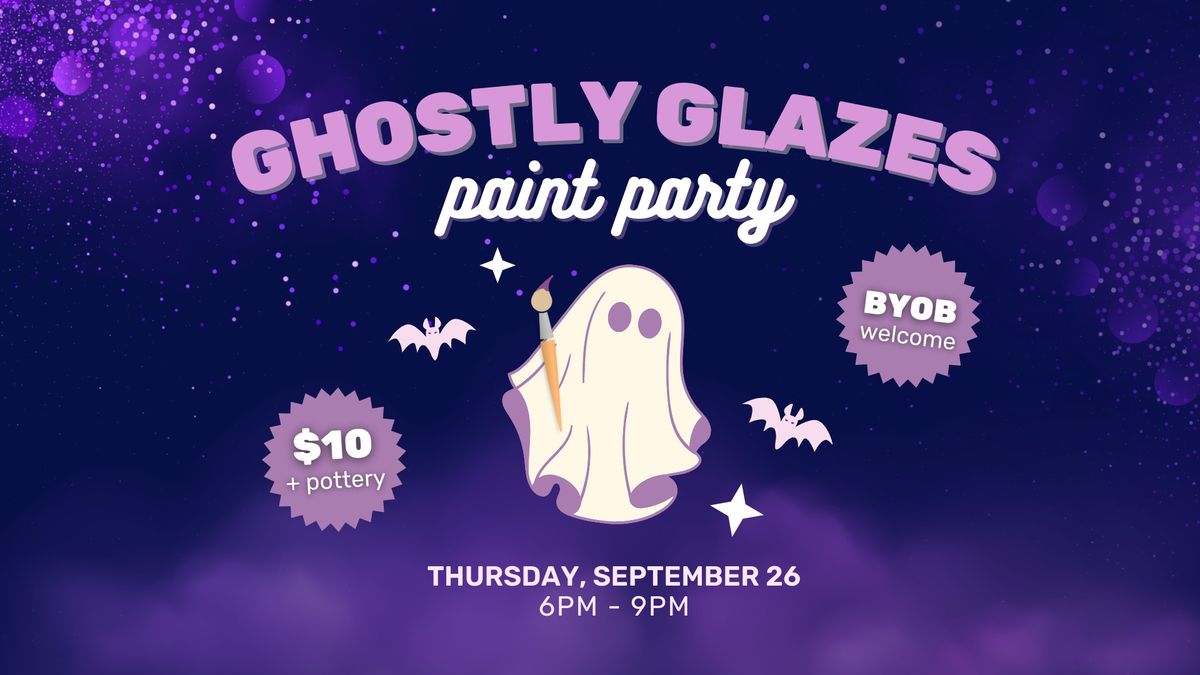 Ghostly Glazes Halloween Paint Party