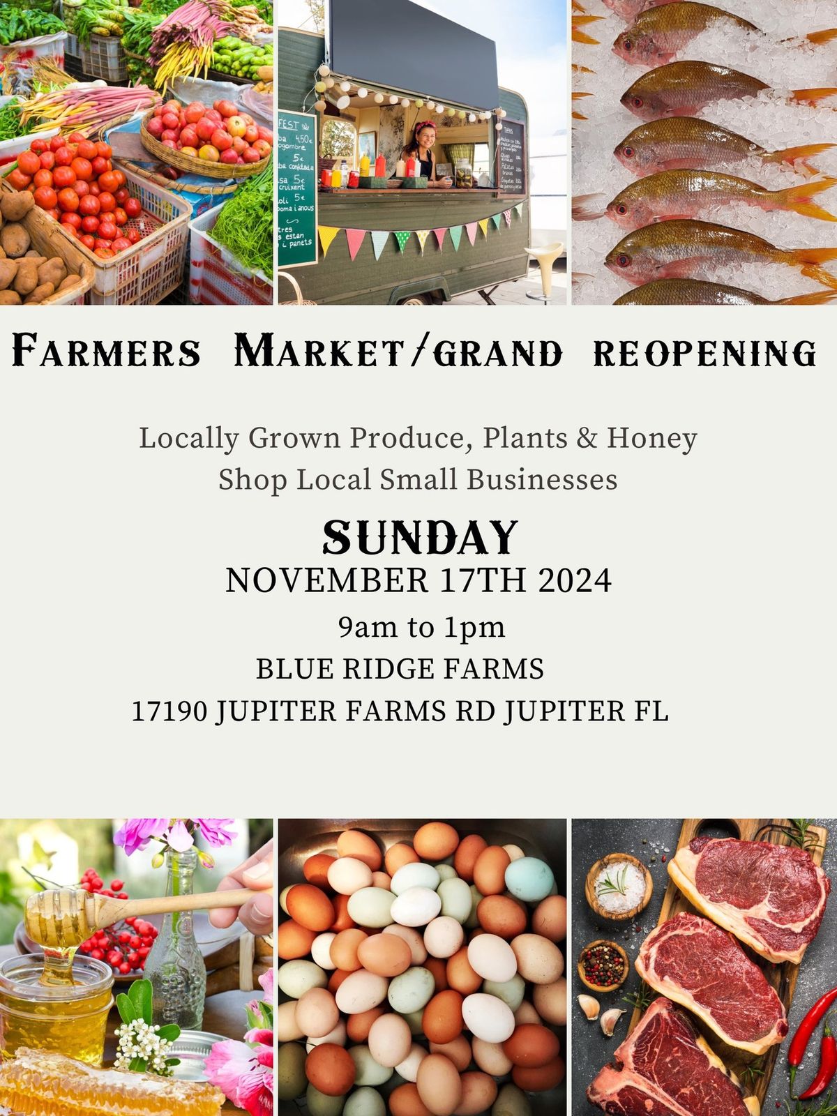 Farmers market \/ grand re opening 