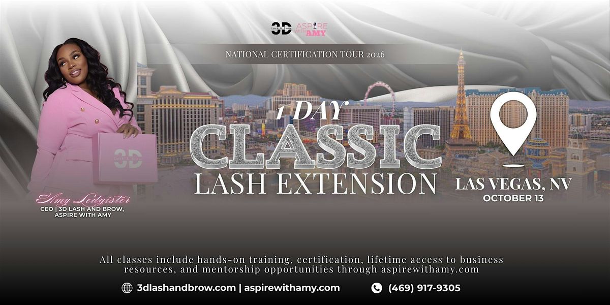 CLASSIC LASH EXTENSIONS CERTIFICATION \u2013 LAS VEGAS, NV (OCT 13, 2026)