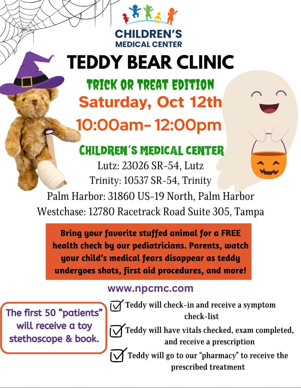 Teddy Bear Clinic Trick or Treat Edition