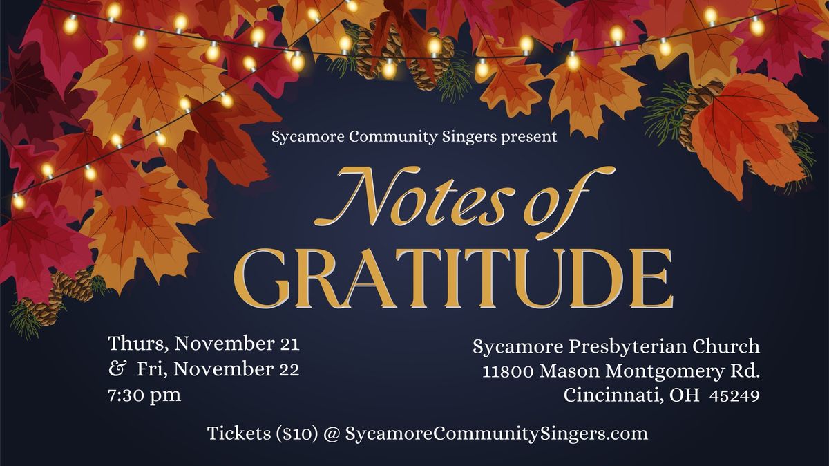 SCS Presents Notes of Gratitude