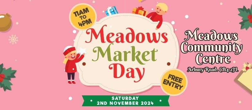 Pop Up Market Day at The Meadows Community Centre Cambridge!