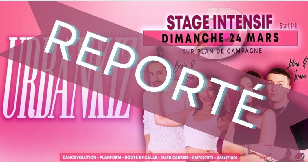 Stage de Kizomba Fusion - UrbanKiz avec Lilian & Ivana x Benjamin & St\u00e9phanie - PlanForm