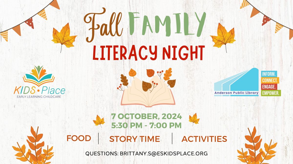 Fall Family Literacy Night