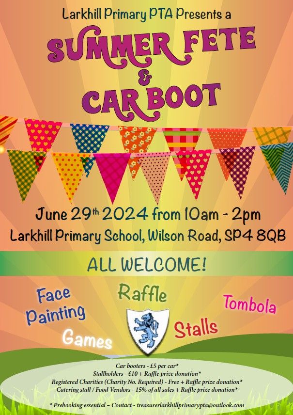 Larkhill Primary School Summer Fete 2024
