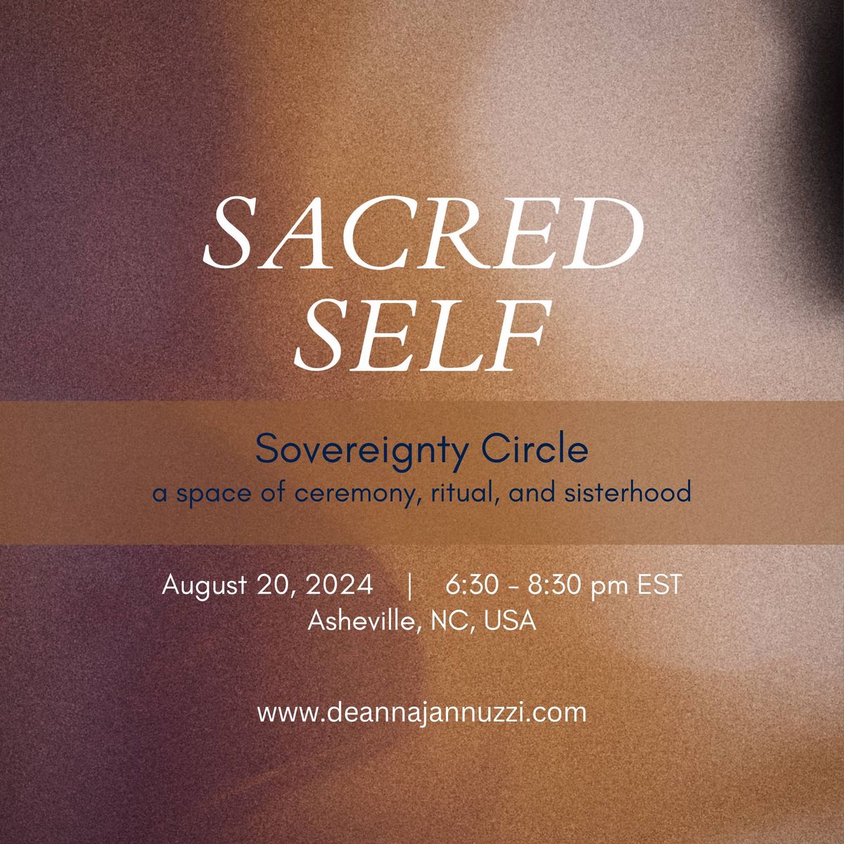 8\/20 Womans Circle - Sacred Self Sovereignty Circle 