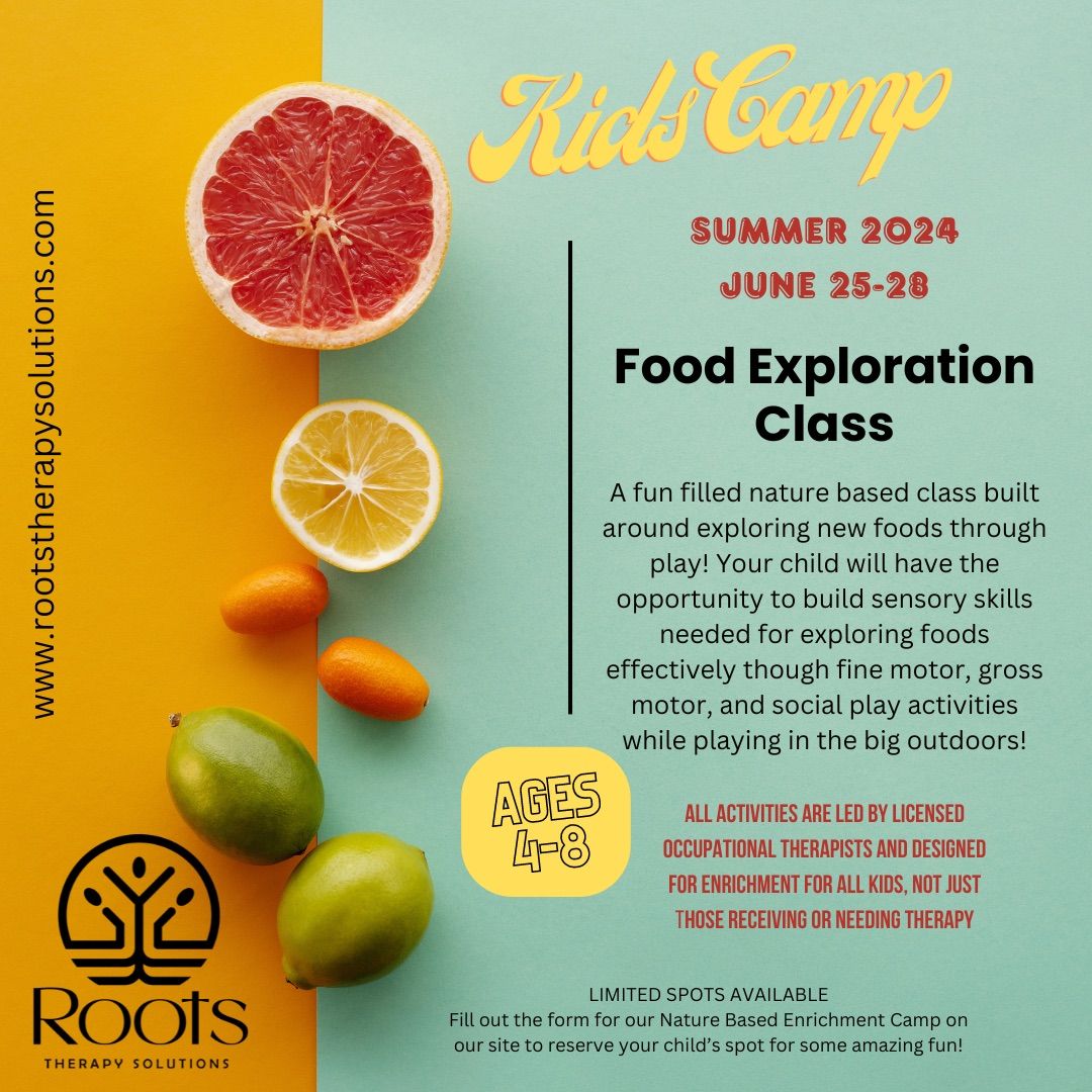 Nature Based Kid Summer Camp: Food Exploration