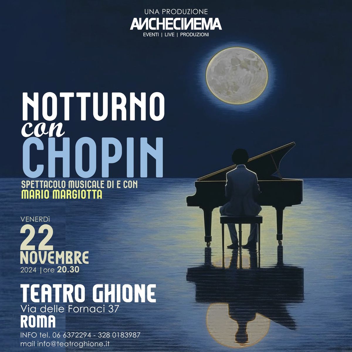 Notturno con Chopin | Teatro Ghione | Roma