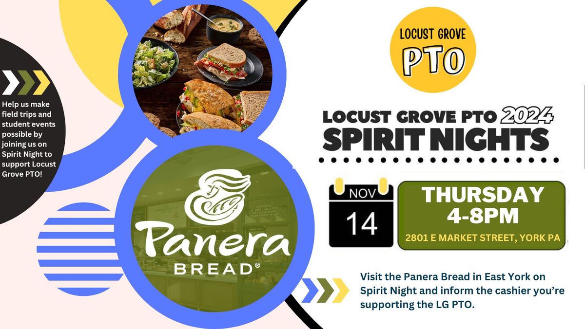 Locust Grove Spirit Night - Panera Bread (East York)