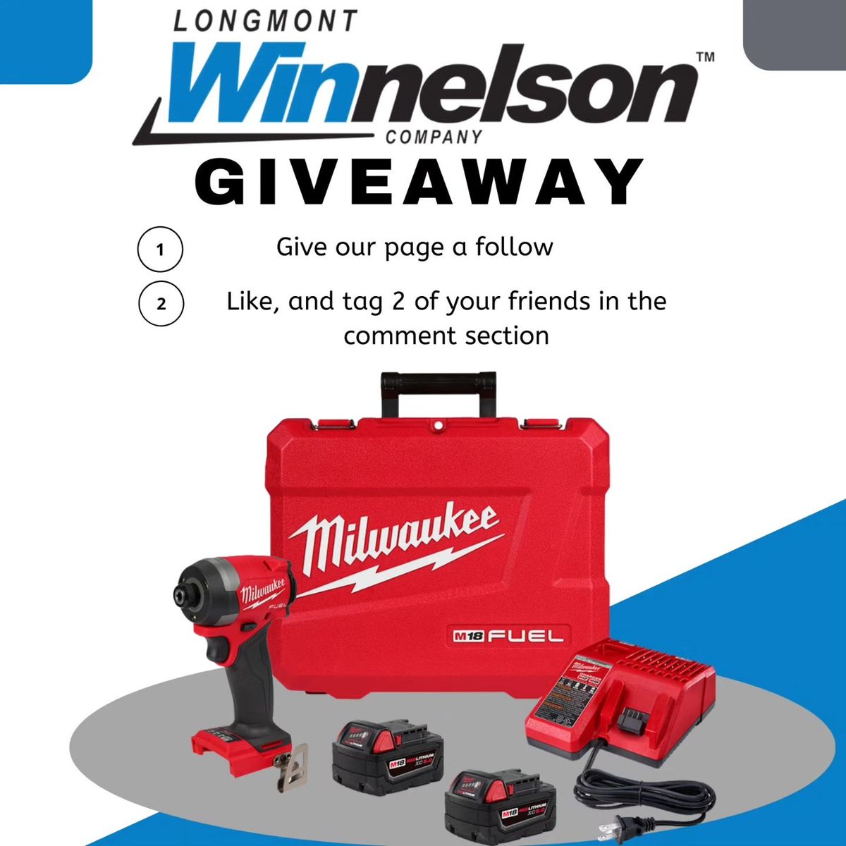 Milwaukee M18 1\/4" Hex Impact Driver Kit Giveaway