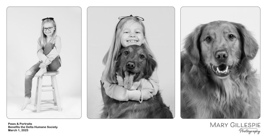 Paws & Portraits Session - Benefits Delta Humane Society (Appointment Only)