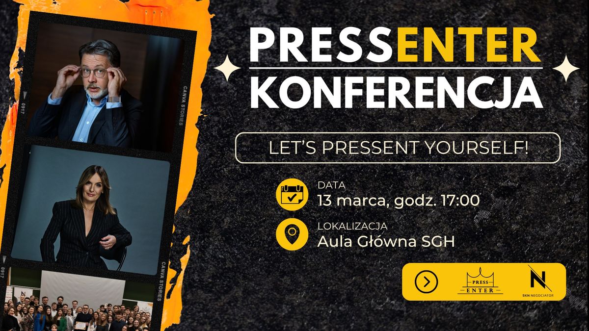 Konferencja PressEnter - Let's present yourself!