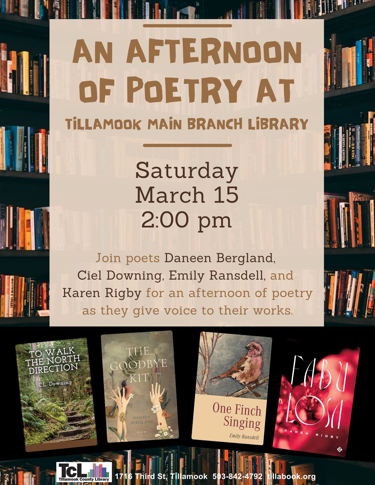 An Afternoon of Poetry at Tillamook Library