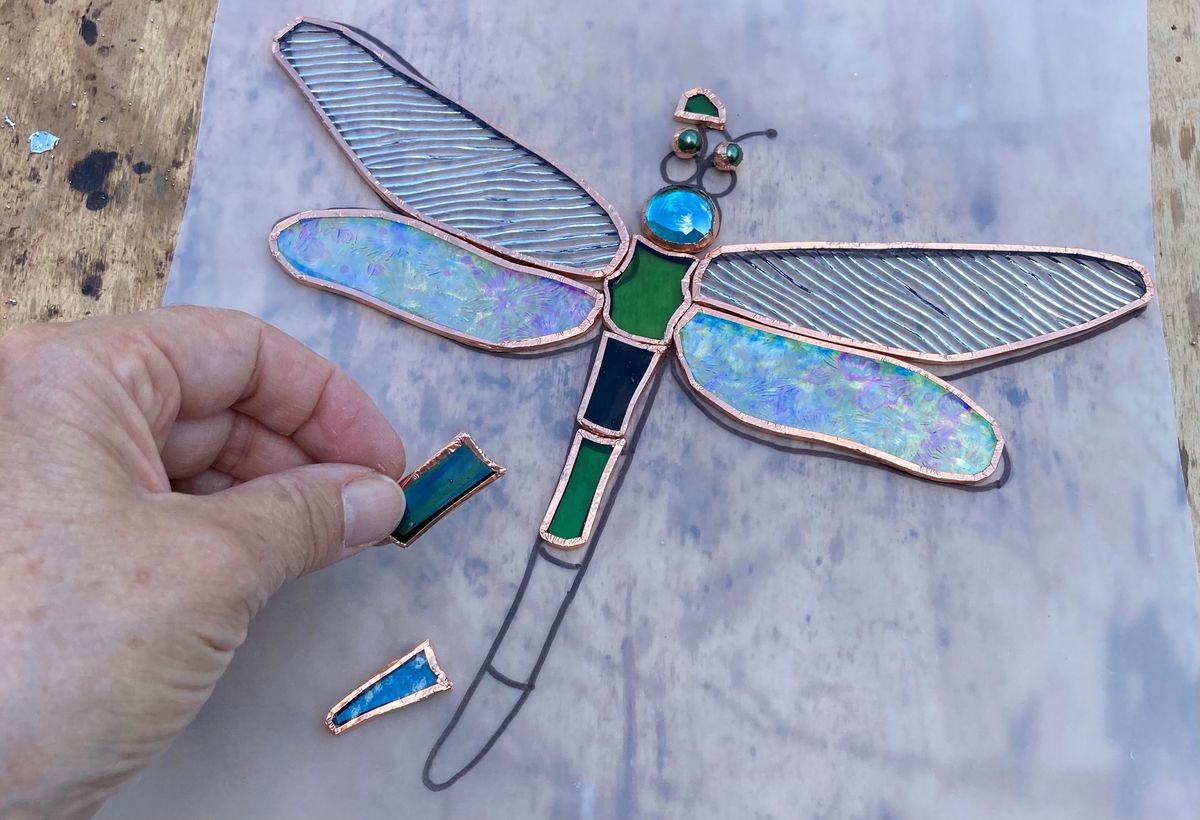 Stained Glass Dragonflies 