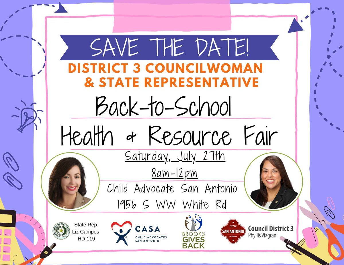 Join Us at our Back to School Health & Resource Fair