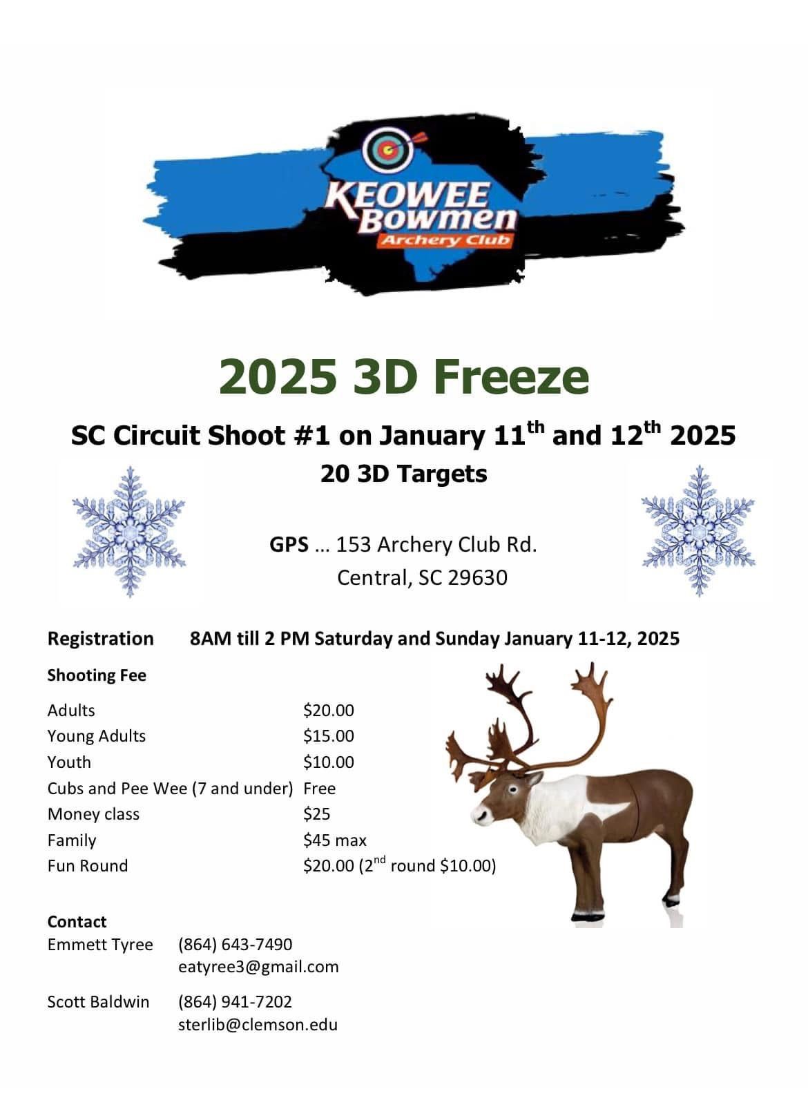 SCAA Circuit 1 - 3D Freeze @ Keowee Bowmen