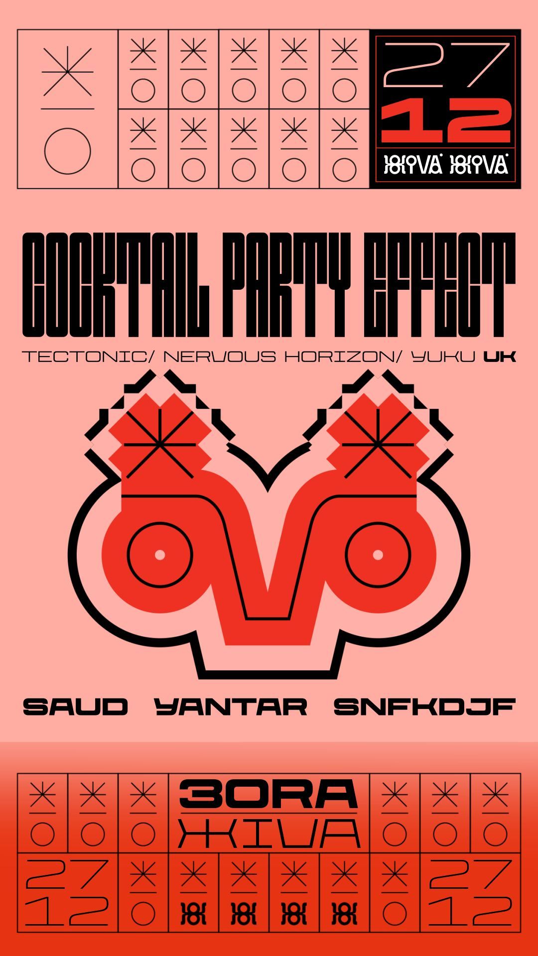 ZORA vol I : Cocktail Party Effect (UK) + snfkdjf, Yantar, SAUD