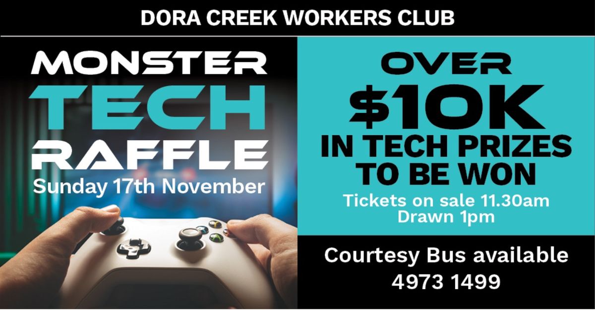 MONSTER TECH RAFFLE