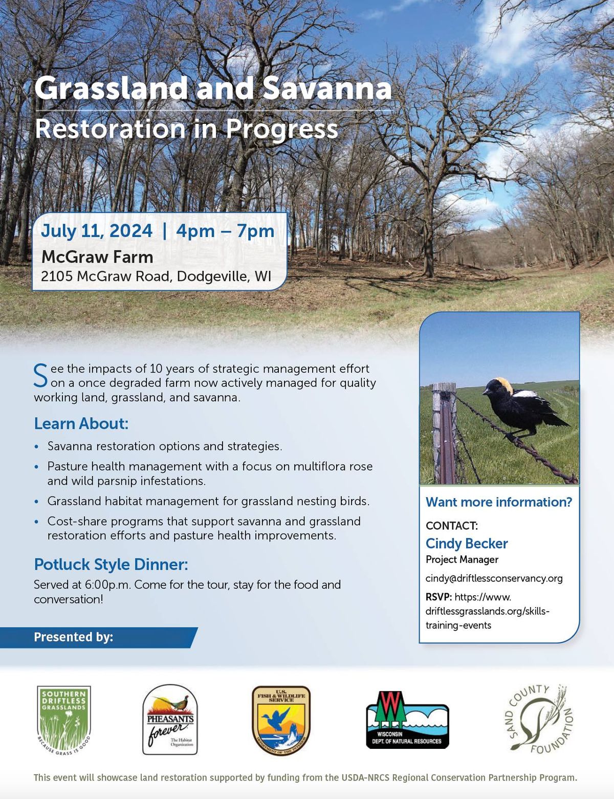 Grassland & Savanna - Restoration in Progress