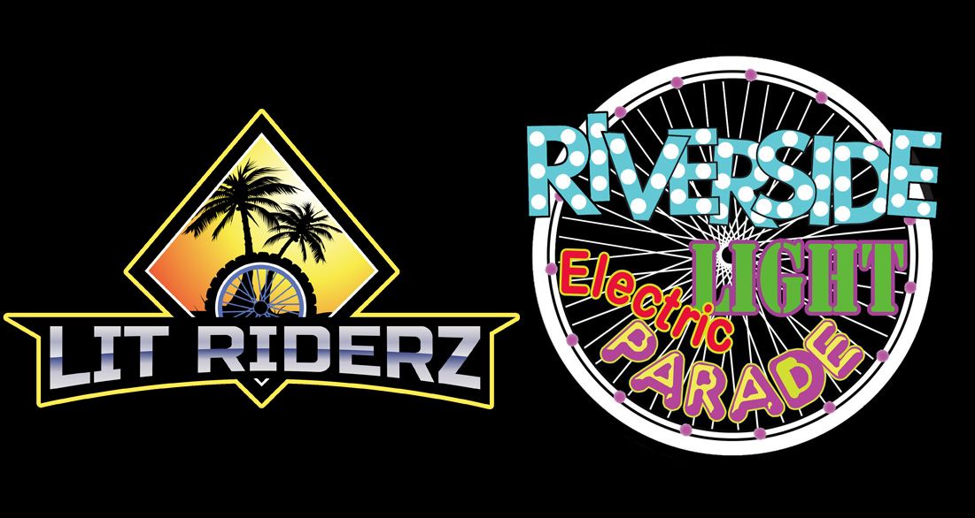 Lit Riderz ride with Riverside Electric Light Parade