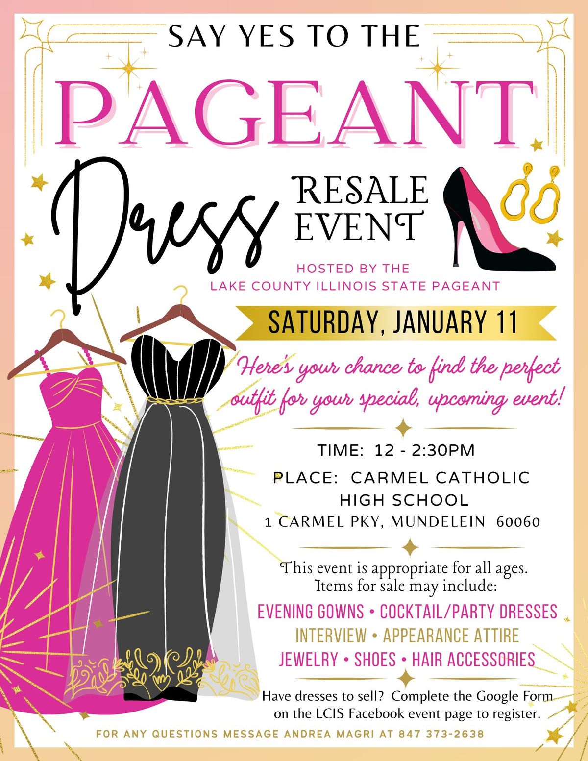 LCIS Say Yes to the Pageant Dress Resale Event