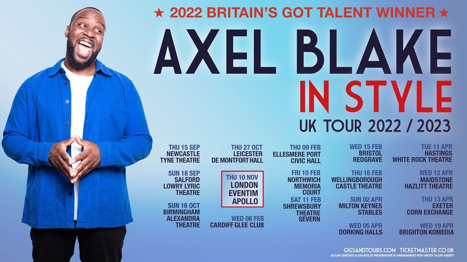 Axel Blake - 'In Style' UK Tour - LONDON