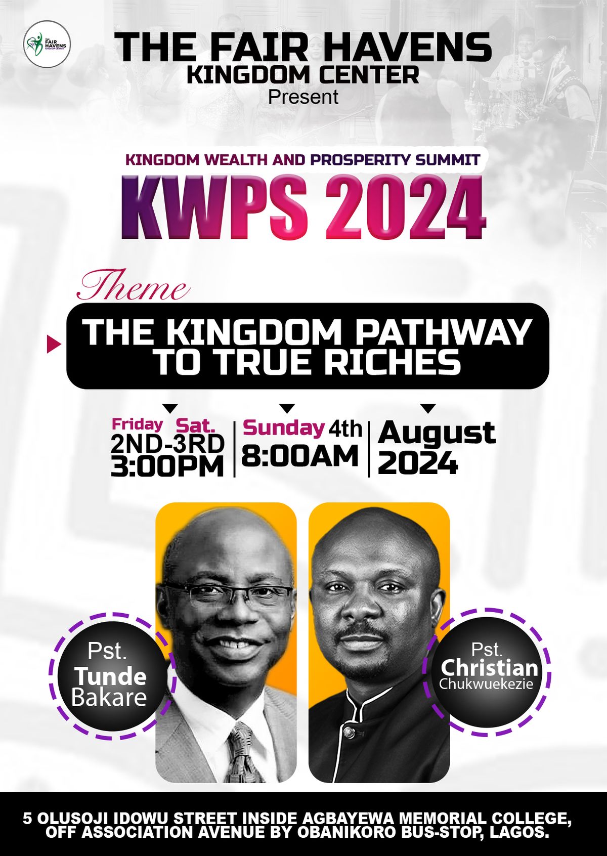 Kingdom Wealth and Prosperity Summit 2024 {2nd-3rd: 3:00pm}