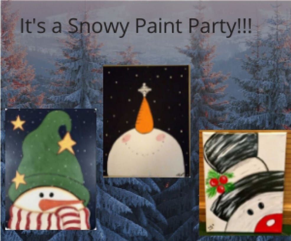 Angela's Snowy Paint Party!