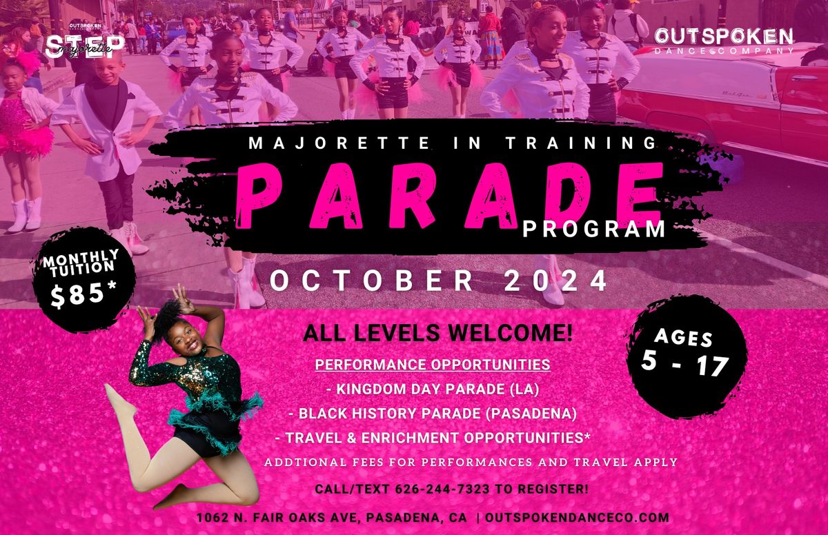 ODC Majorette in Training (M.I.T) Parade Program