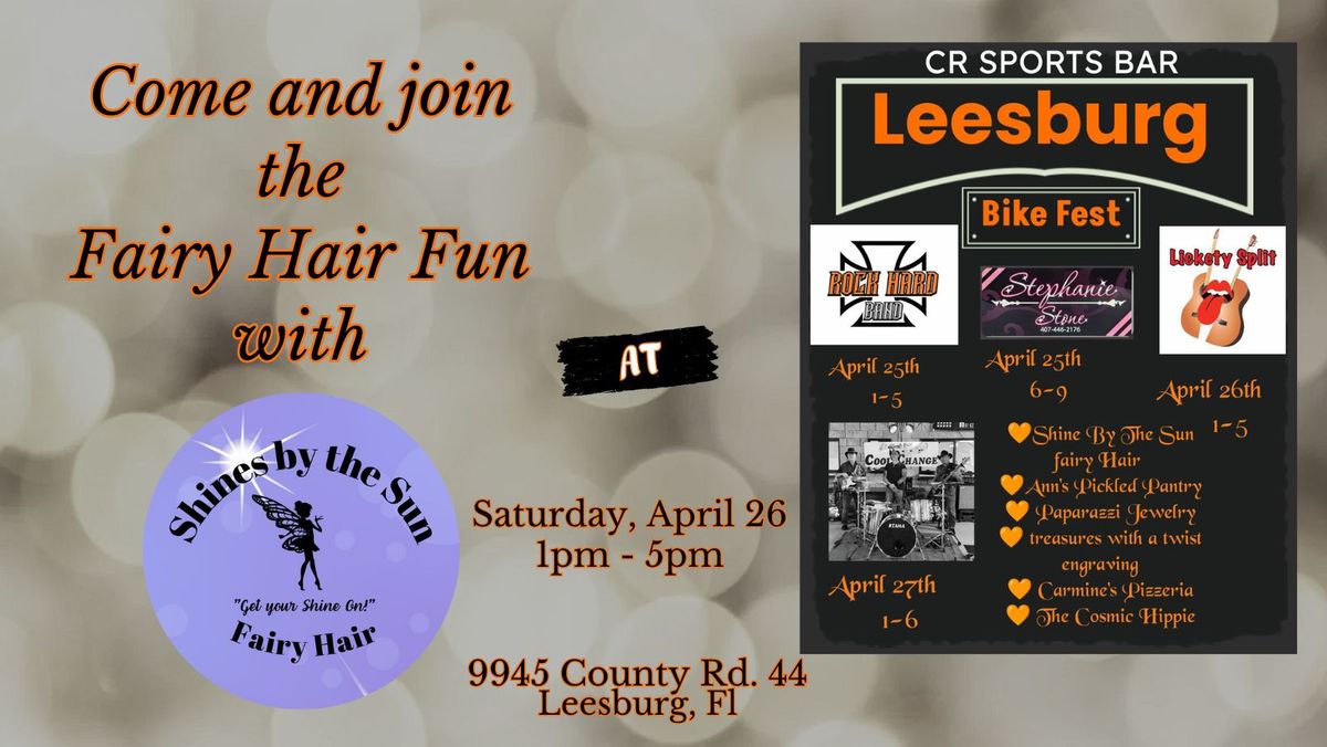 Fairy Hair Fun at C.R. Sports Bar ~ Bikefest ~ Leesburg