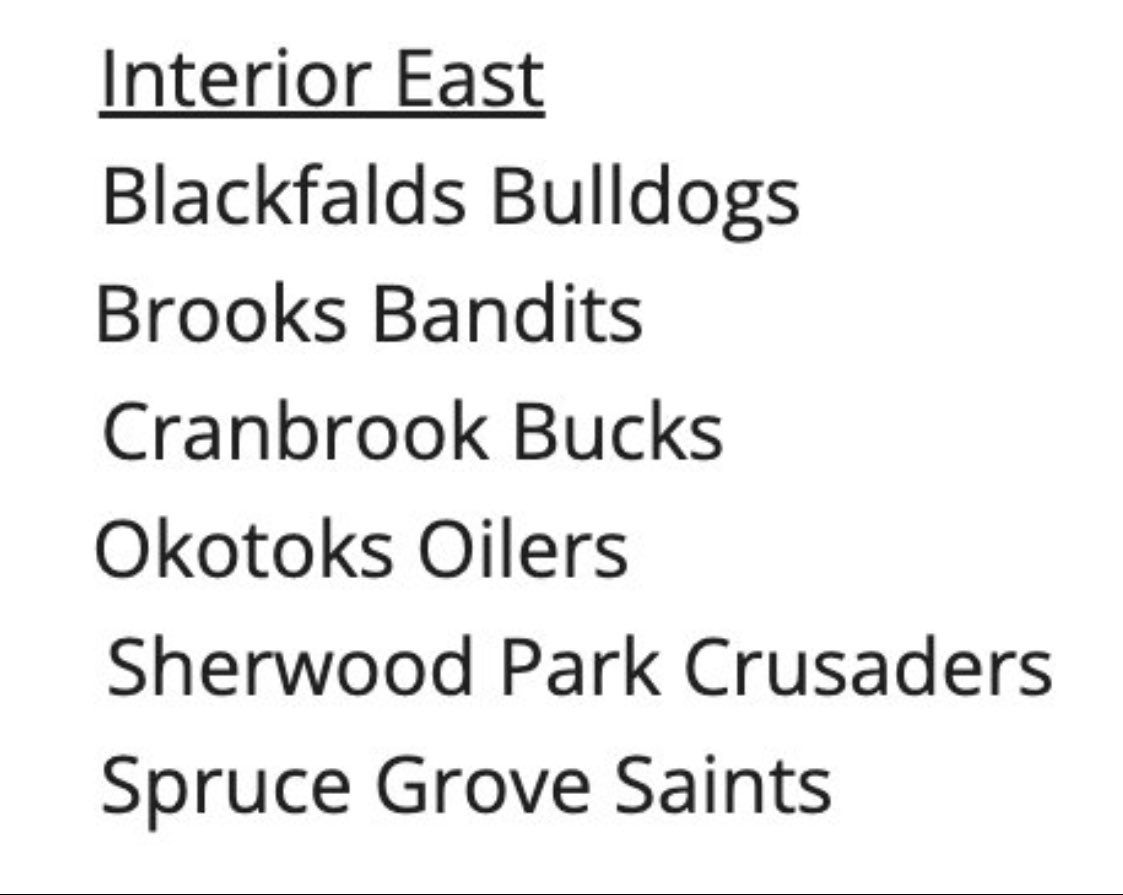 Cranbrook Bucks vs. Sherwood Park Crusaders