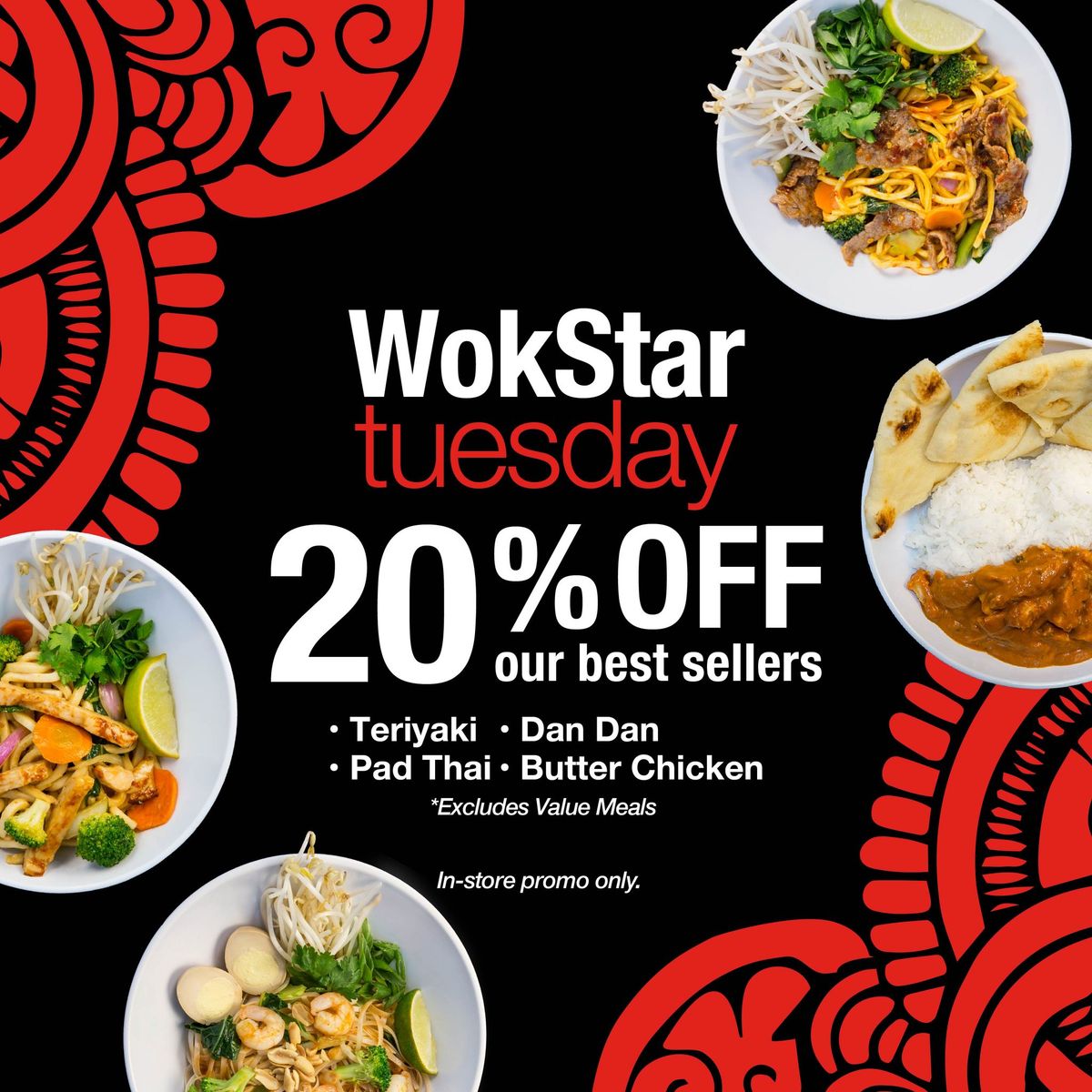 WOKSTAR TUESDAY 20% OFF ON OUR POPULAR DISHES @WOKBOX BRAE