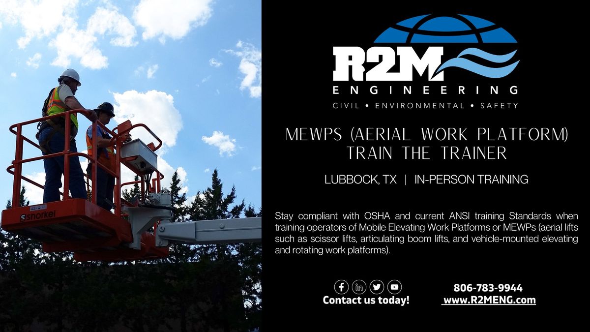 MEWPs (Aerial Work Platform) Train-the-Trainer