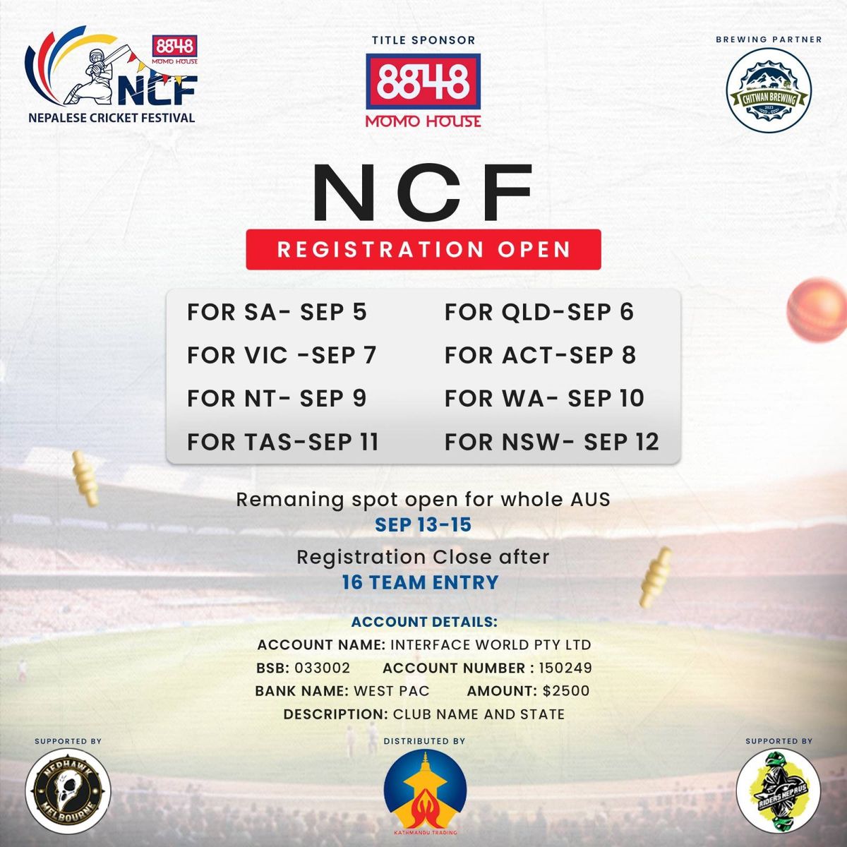 Nepalese Cricket Festival-Canberra