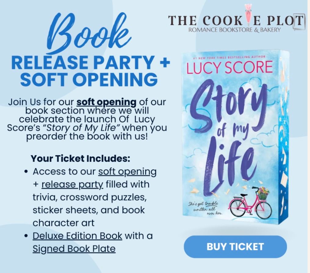 Lucy Score\u2019s \u201cStory of My Life\u201d Authorless Launch Party + Soft Opening