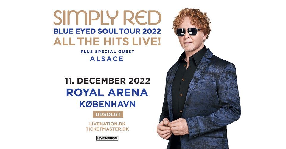 Simply Red: Blue Eyed Soul Tour \/ Royal Arena \/ 11. december 2022 - UDSOLGT