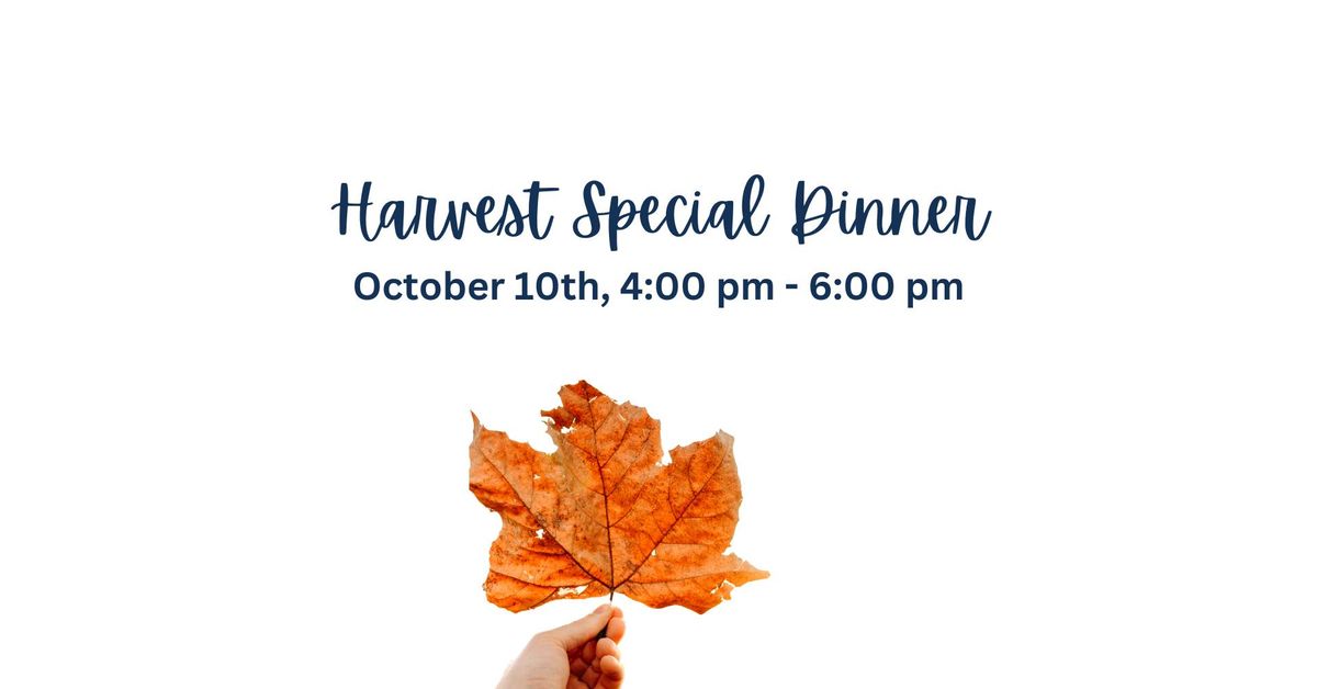 Harvest Special Dinner