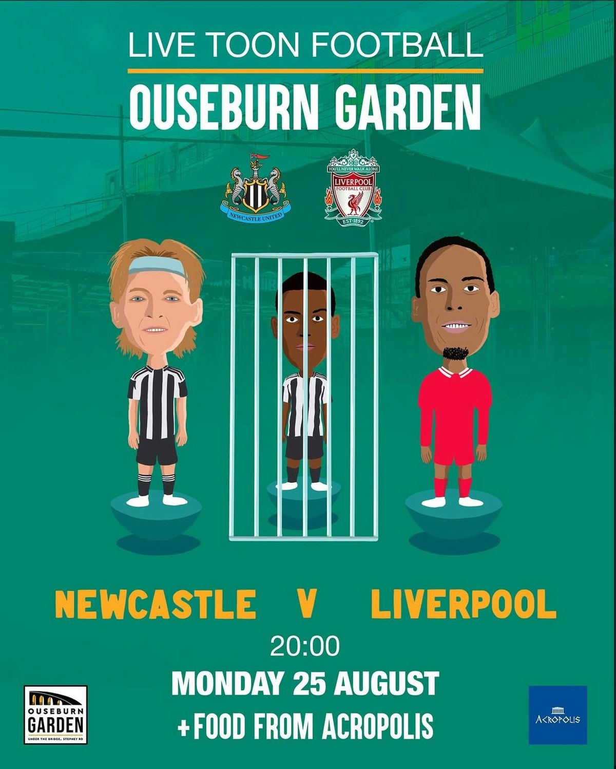 Newcastle vs Liverpool @ Ouseburn Garden