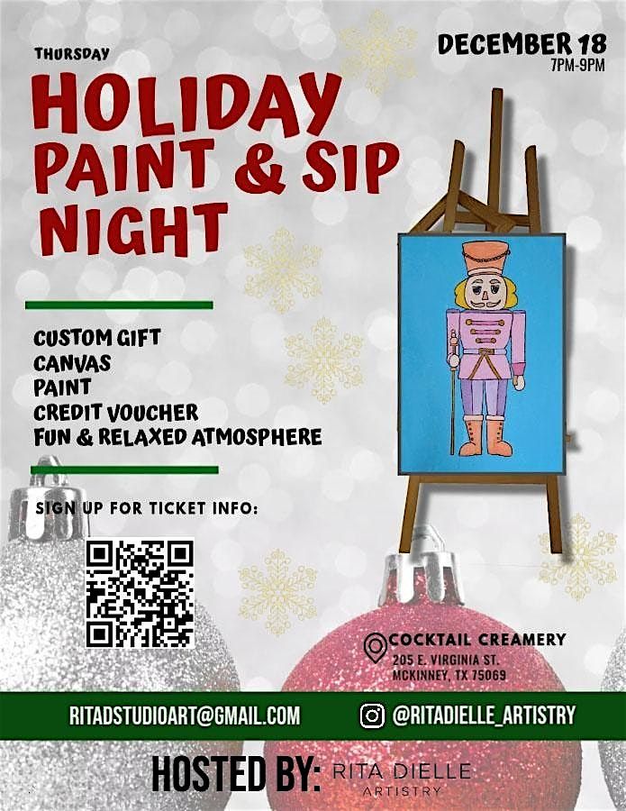 Holiday Paint & Sip Night