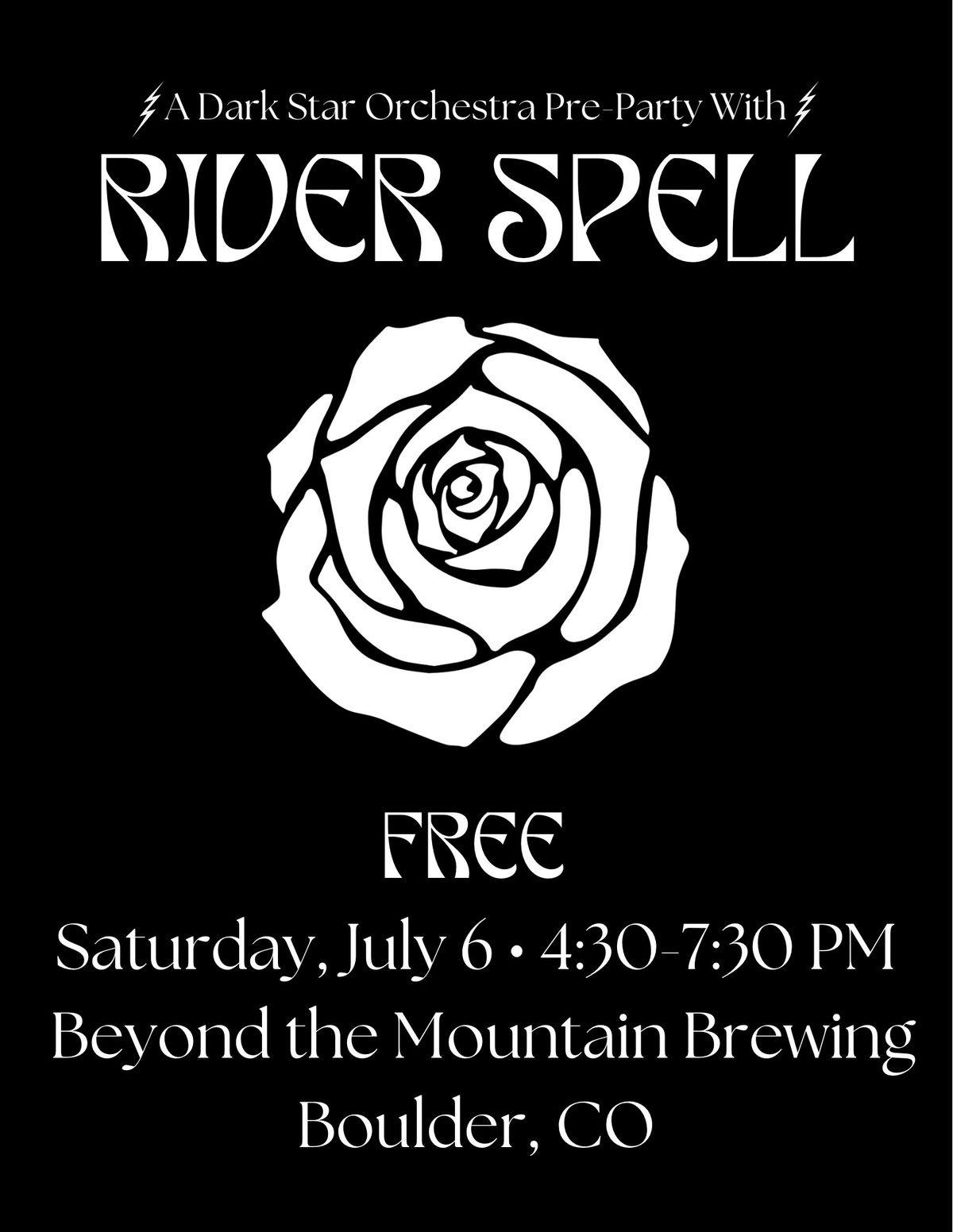 DSO Pre-Party: River Spell at Beyond the Mountain Brewery